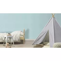   Rasch Kids World 2, vlies anyagú, kék színű, egyszínű, textilhatású, Gyerek tapéta