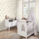 Rasch Kids World 2, vlies anyagú, fehér, zöld, barna színű, repülős, állatos, földgömb, Gyerek tapéta
