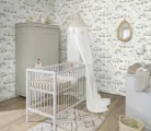 Rasch Kids World 2, vlies anyagú, fehér, szürke, barna színű, vonatos, állatos, Gyerek tapéta