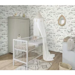   Rasch Kids World 2, vlies anyagú, fehér, szürke, barna színű, vonatos, állatos, Gyerek tapéta