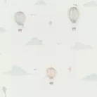 Rasch Kids World 2, vlies anyagú, fehér, kék, sárga színű, légballonos, Gyerek tapéta