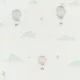 Rasch Kids World 2, vlies anyagú, fehér, kék, sárga színű, légballonos, Gyerek tapéta