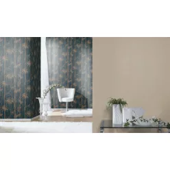   Rasch Florentine IV vinyl, vlies anyagú, barna színű, egyszínű, textilhatású, Modern tapéta