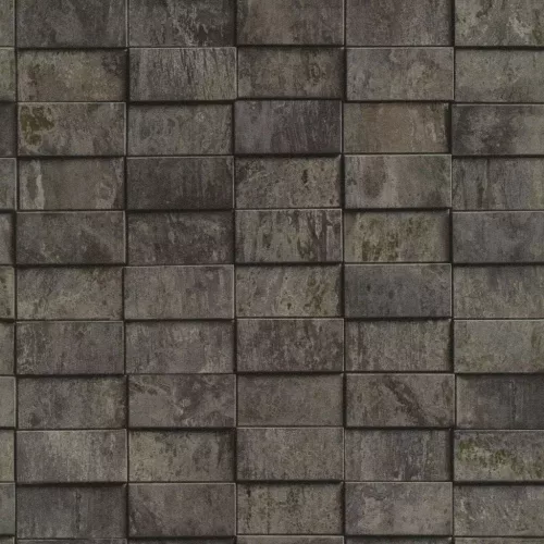 Rasch Factory 6, vlies, vinyl anyagú, szürke, gyöngyház színű, 3d, geometriai, Indusztriális tapéta