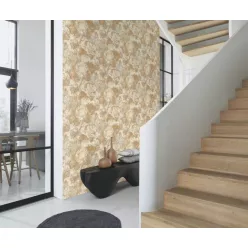   Rasch Factory 6, vlies, vinyl anyagú, fehér, szürke, arany színű, foltos, Indusztriális tapéta