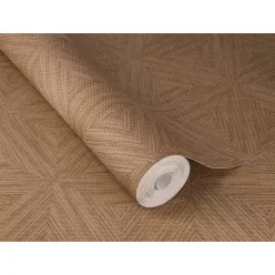   Rasch Rasch Back to Nature vinyl, vlies anyagú, barna színű, geometriai, Modern tapéta