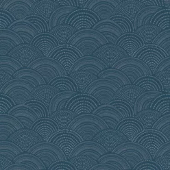   Rasch  Allegretto vlies, vinyl anyagú, kék, fehér színű, art deco, Modern tapéta
