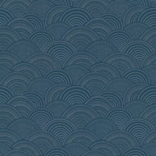 Rasch  Allegretto vlies, vinyl anyagú, kék, fehér színű, art deco, Modern tapéta