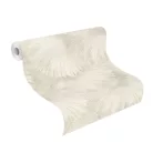 Rasch  Incanto vlies, vinyl anyagú, fehér, szürke, beige színű, leveles, Modern tapéta