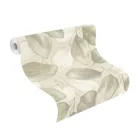 Rasch  Incanto vlies, vinyl anyagú, fehér, zöld, beige  színű, leveles, Modern tapéta