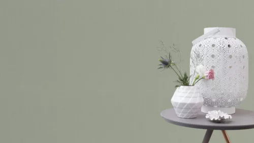 Rasch Rasch Back to Nature vinyl, vlies anyagú, zöld színű, egyszínű, struktúrált, Modern tapéta