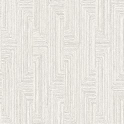   Design ID Santa Fe vlies, vinyl anyagú, törtfehér, szürke színű, geometriai, Modern tapéta