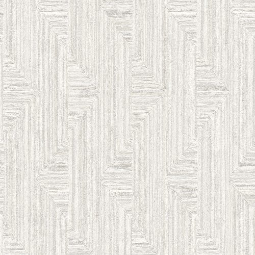Design ID Santa Fe vlies, vinyl anyagú, törtfehér, szürke színű, geometriai, Modern tapéta