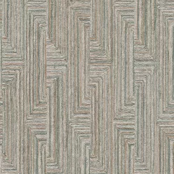   Design ID Santa Fe vlies, vinyl anyagú, kék, barna színű, geometriai, Modern tapéta
