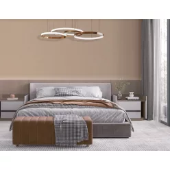   Design ID Santa Fe vlies, vinyl anyagú, beige, arany színű, szövethatású, egyszínű, Modern tapéta