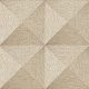 Design ID Santa Fe vlies, vinyl anyagú, barna, beige, fémes színű, geometriai, Modern tapéta