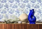 Casadeco Seaside vlies, vinyl anyagú, kék, fehér színű, tenger, halas, Modern tapéta