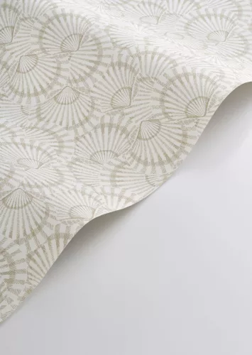 Casadeco Seaside vlies, vinyl anyagú, fehér, beige színű, kagyló, Modern tapéta