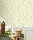 Casadeco Seaside vlies, vinyl anyagú, beige, barna színű, hurkolt, Modern tapéta