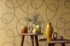 Casadeco Seaside vlies, vinyl anyagú, barna, mustársárga színű, hurkolt, Modern tapéta
