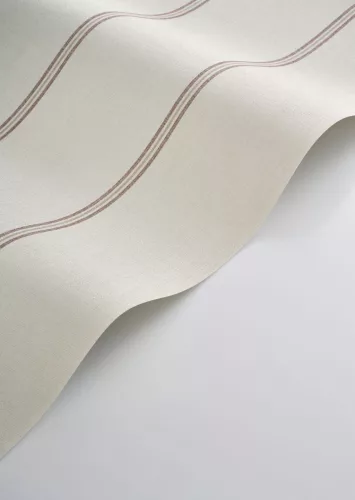 Casadeco Seaside vlies, vinyl anyagú, beige, bordó színű, csíkos, Modern tapéta