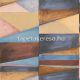 Decoprint Soleado vlies, vinyl anyagú kék, okker, barna, rózsaszín színű geometriai modern tapéta