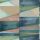 Decoprint Soleado vlies, vinyl anyagú kék, zöld, rózsaszín, beige, mályva színű geometriai modern tapéta