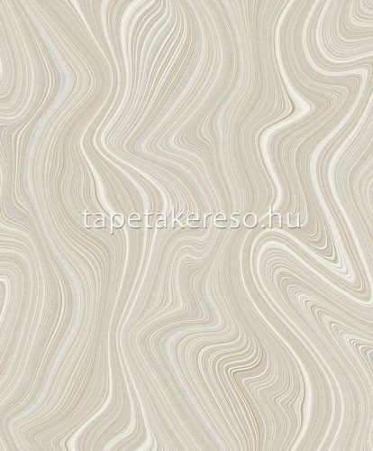 Decoprint Soleado vlies, vinyl anyagú fehér, beige, szürke színű vonalas, hullámos modern tapéta