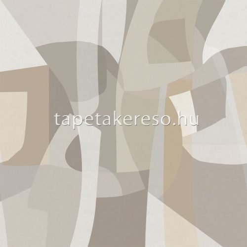 Decoprint Soleado vlies, vinyl anyagú barna, szürke színű absztrakt, geometriai modern poszter
