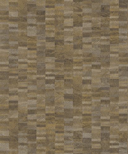 Khroma Spirit of Nature vlies anyagú, szürke, barna színű, kockás, geometriai, Modern tapéta
