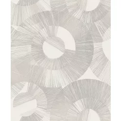   Khroma Spirit of Nature vlies anyagú, szürke, fehér, beige színű, körös, Modern tapéta