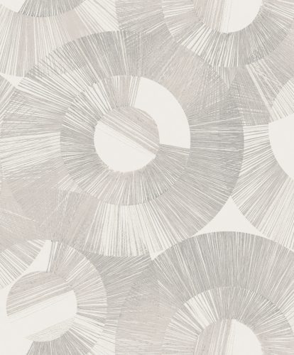 Khroma Spirit of Nature vlies anyagú, szürke, fehér, beige színű, körös, Modern tapéta