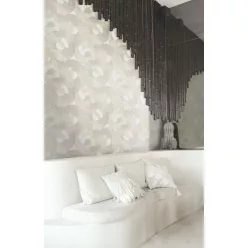   Khroma Spirit of Nature vlies anyagú, szürke, fehér, beige színű, körös, Modern tapéta