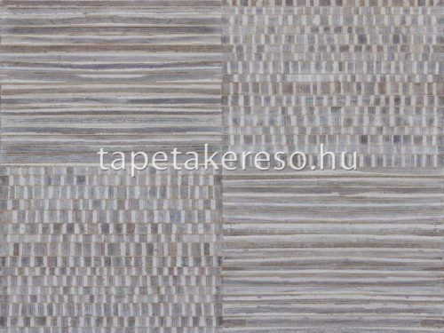 Omexco Seraya növényi szálak anyagú gyöngyház, szürke, beige színű kockás, vonalas natural tapéta