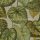 Decoprint Tahiti vlies, vinyl anyagú zöld, beige színű leveles, szövethatású modern, natural tapéta