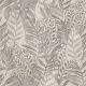 Decoprint Tahiti vlies, vinyl anyagú szürke, beige színű leveles, szövethatású modern, natural tapéta