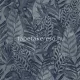 Decoprint Tahiti vlies, vinyl anyagú kék színű leveles, szövethatású modern, natural tapéta