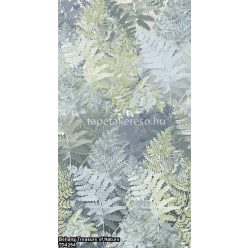   Behang Expresse Treasure of Nature vlies anyagú szürke, zöld színű leveles modern, natural poszter