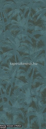 Behang Expresse Treasure of Nature vlies anyagú szürke, zöld színű leveles modern, natural poszter