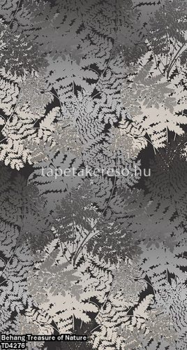 Behang Expresse Treasure of Nature vlies anyagú szürke színű leveles modern, natural poszter