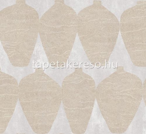 Khroma Terra vlies anyagú barna színű váza modern tapéta