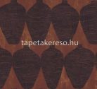 Khroma Terra vlies anyagú fekete, rozsdabarna színű váza modern tapéta