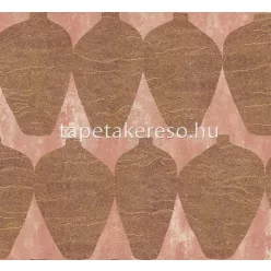   Khroma Terra vlies anyagú mályva, barna színű váza modern tapéta