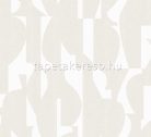 Khroma Terra vlies anyagú beige, fehér színű absztrakt, geometriai modern tapéta
