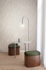 Khroma Terra vlies anyagú beige, fehér színű absztrakt, geometriai modern tapéta