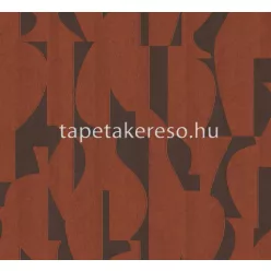   Khroma Terra vlies anyagú barna, rozsdabarna, csillámos színű absztrakt, geometriai modern tapéta