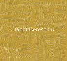 Khroma Terra vlies anyagú sárga, fehér színű absztrakt, geometriai modern tapéta