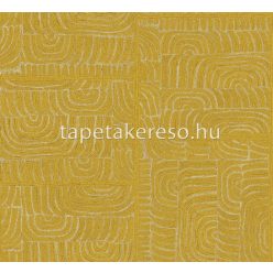   Khroma Terra vlies anyagú sárga, fehér színű absztrakt, geometriai modern tapéta