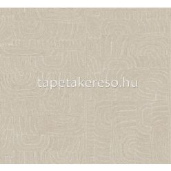   Khroma Terra vlies anyagú barna színű absztrakt, geometriai modern tapéta