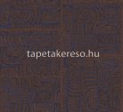 Khroma Terra vlies anyagú barna, kék színű absztrakt, geometriai modern tapéta